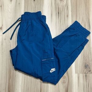 Nike Navy and Rose Gold Windbreaker Jogger Pants Girls Large